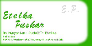etelka puskar business card